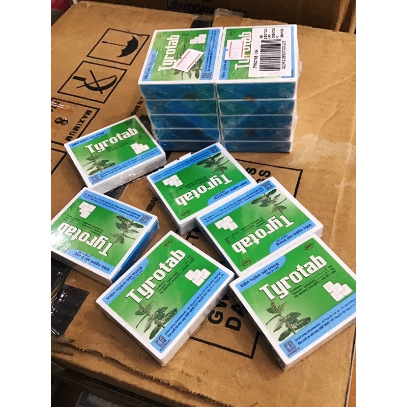 Kẹo ngậm ho tyrotab 24 viên/ hộp . kẹo ngậm Tragutan
