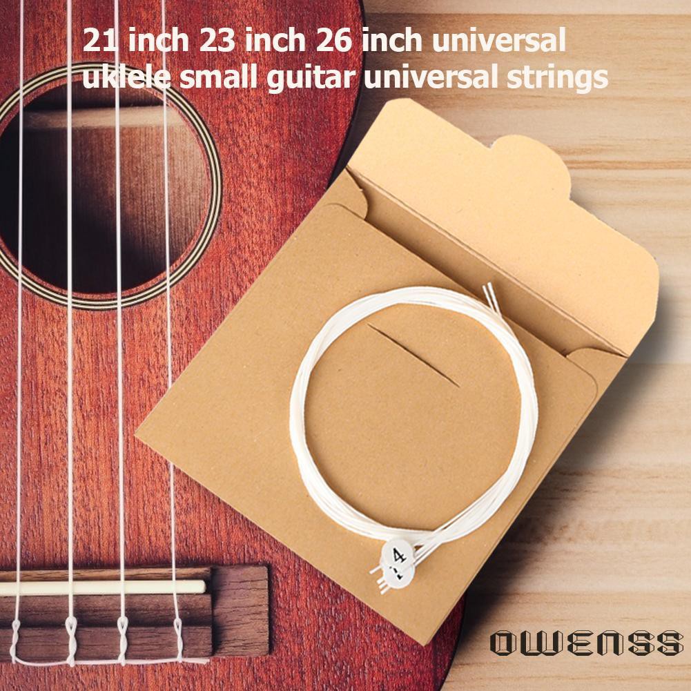 Set 4 Dây Đàn 21 23 26 Inch Thay Thế Chuyên Dụng Cho Đàn Ukulele