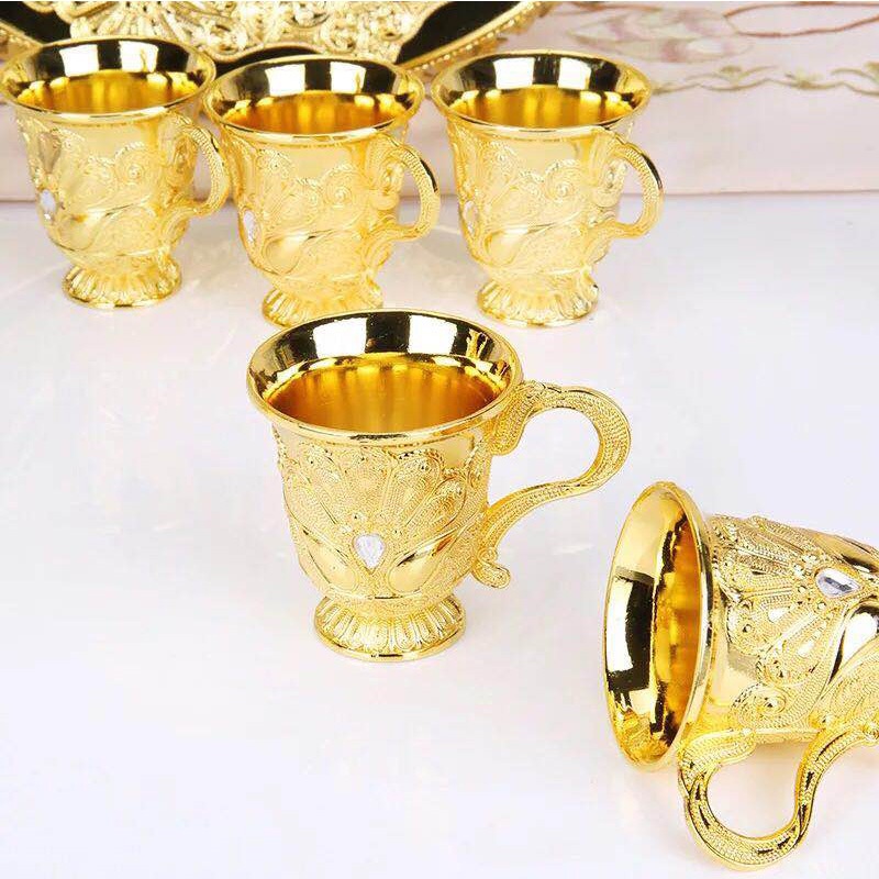 Bộ khay bình ly, bộ bình trà kèm 6 chén