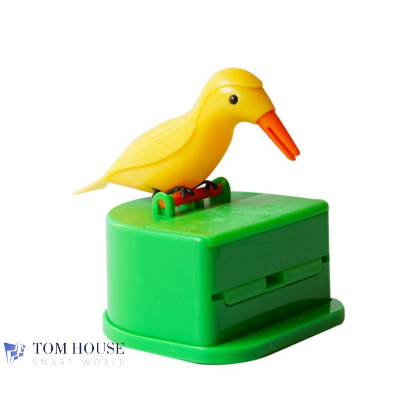 [TẶNG BỊCH TĂM] Hộp Đựng Tăm Tự Gắp Thông Minh Hình Chim Gõ Kiến Xinh Xắn