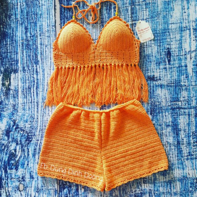 Bikini áo tắm handmade Dungmade bộ bikini gồm áo và quần