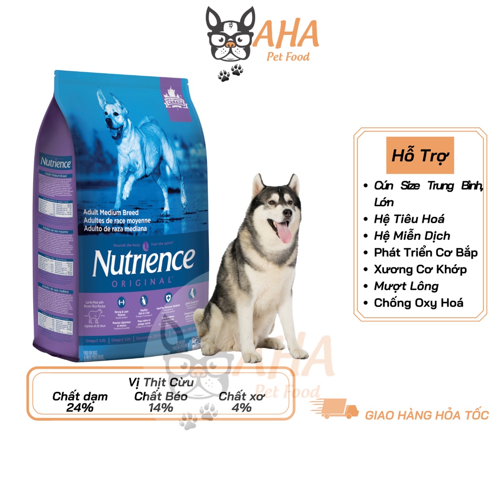 Thức Ăn Cho Chó Alaska Nutrience Original Bao 5kg - Thức Ăn Cho Chó, Vị Thịt Cừu, Rau Củ, Trái Cây Tự Nhiên