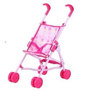 Đồ chơi bup bê xe đẩy cho bé (Búp bê nhắm mở mắt xe gấp gọn chắc chắn)