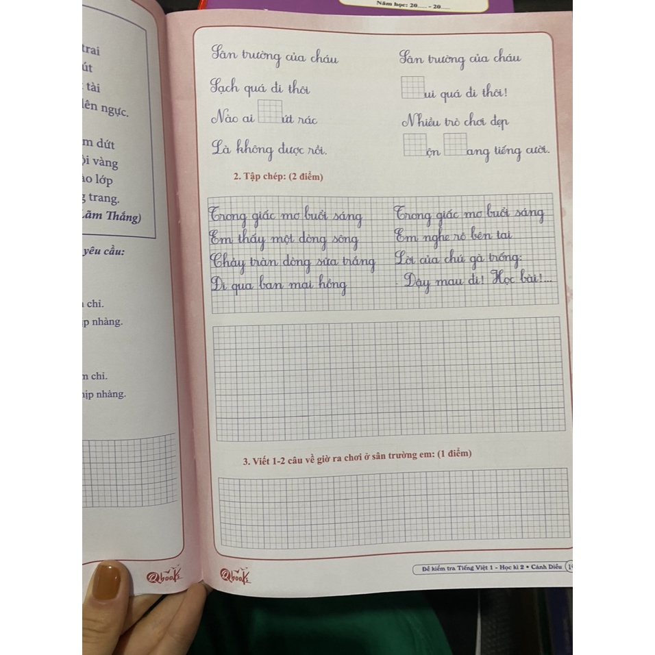 Sách - Đề kiểm tra tiếng việt 1 học kì 2 ( Cánh diều )