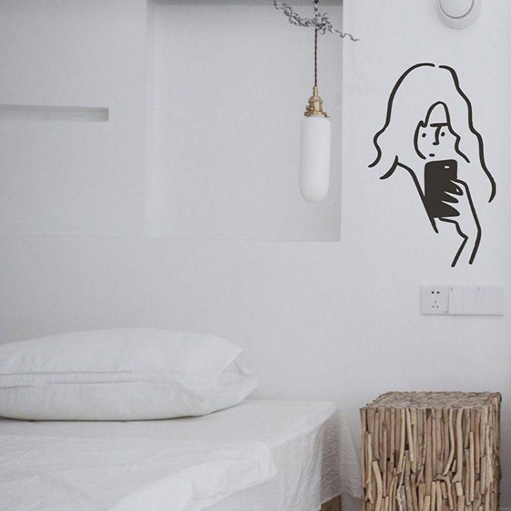 Sticker Dán Tường Họa Tiết Hình Cặp Đôi Dùng Trang Trí Nhà