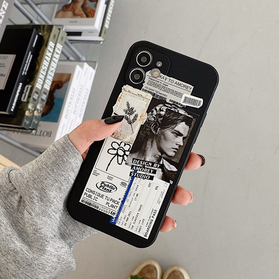 Ốp Điện Thoại TPU Mềm Chống Rơi Họa Tiết Thời Trang Cho IPhone 14 Pro max 14 Plus 13 12 Pro max 11 Pro max x xs max xr 7 8 Plus