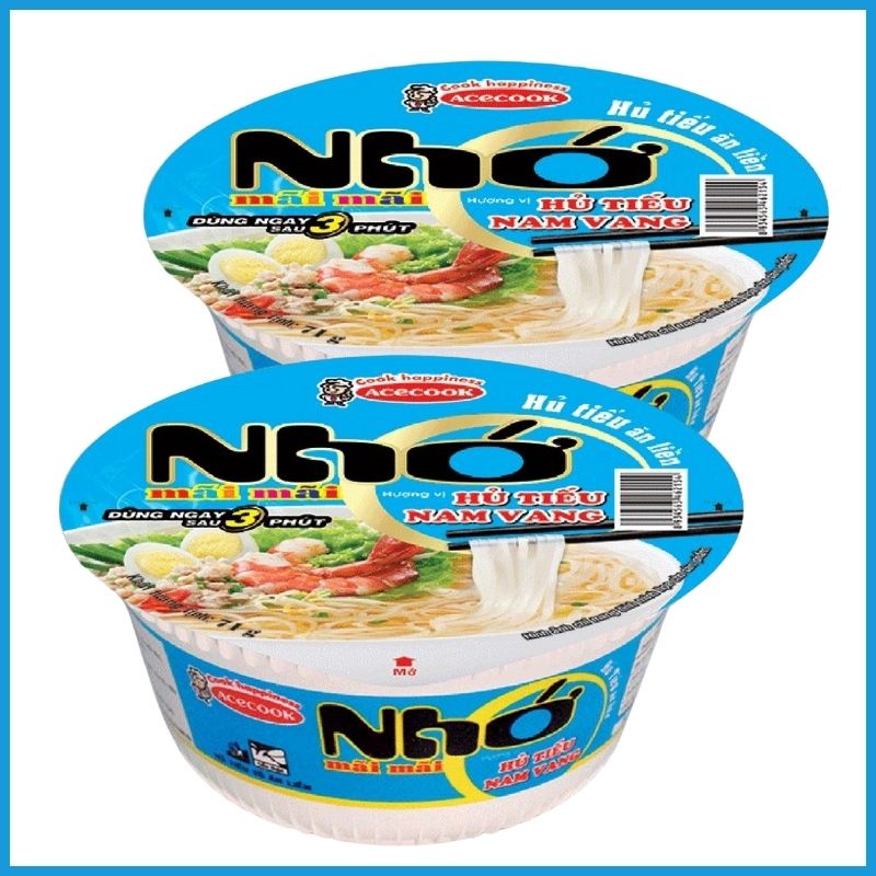 Nhớ Mãi Mãi Hủ Tiếu Nam Vang thùng 12 tô x71g MHTNV01
