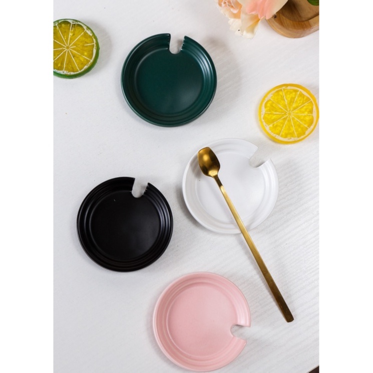 Cốc Uống Cafe, Đựng Kem Đánh Răng Gốm Sứ Cao Cấp Sang Trọng 400ml - Tặng Kèm Thìa