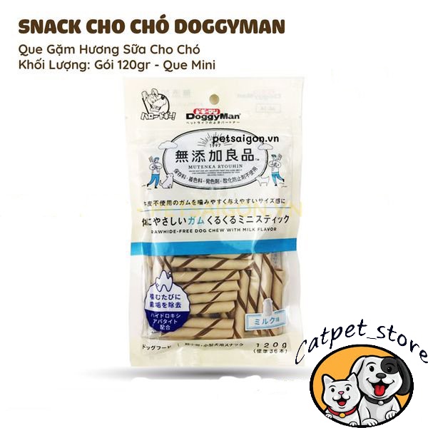 Bánh thưởng thú cưng, bánh thưởng ống hương sữa,giàu dinh dưỡng,bổ sung canxi cho chó DOGGYMAN