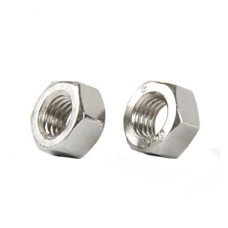 Bộ 50 đai ốc lục giác DIN934 M2 M2.5 M3 M4 M5 M6 bằng thép không gỉ 304 ren hệ mét 