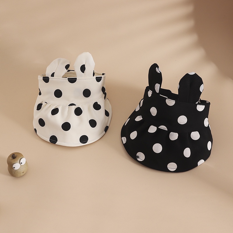 Nón Vành Rộng Họa Tiết Chấm Bi Thời Trang Hàn Quốc Cho Bé