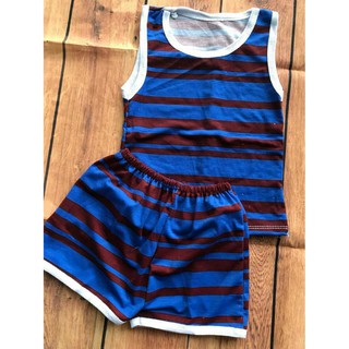 BỘ BA LỖ KẺ COTTON CHO BÉ