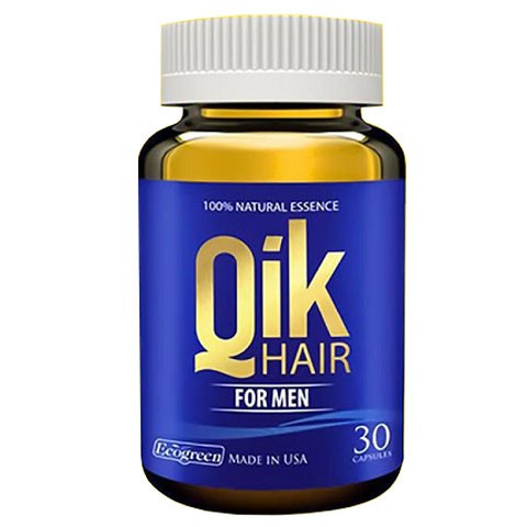 Qik Hair For Men - Hỗ trợ điều trị hói đầu ở nam giới, kích thích tóc mọc nhanh và chậm bạc tóc