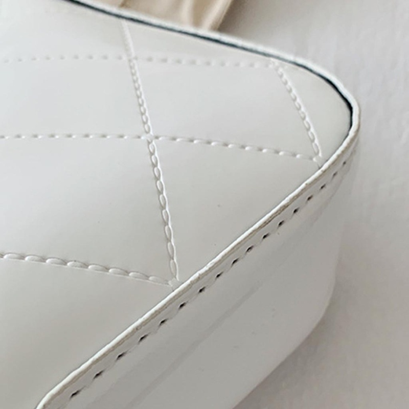 Túi Da PU Đeo Chéo Họa Tiết Bươm Bướm Phối Dây Xích Thời Trang Cho Nữ