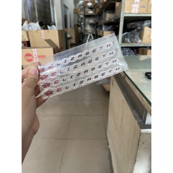 Biểu tượng thương hiệu ốp sườn xe Elizabeth