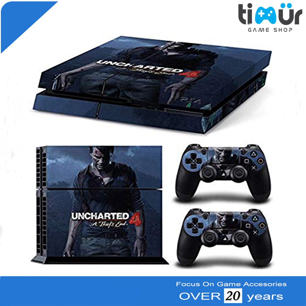 Skin Sticker Ps4 Fat And Slim Vinyl Decal Uncharted 4