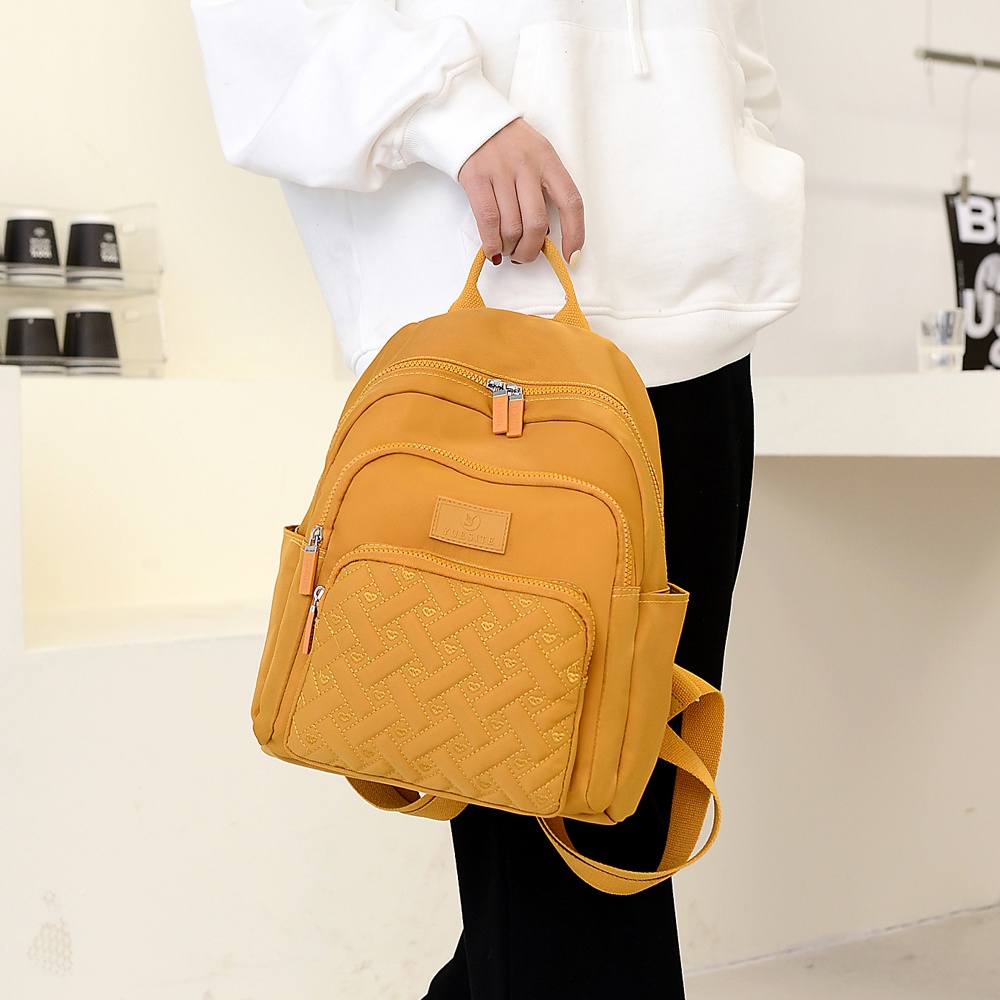 Ba Lô Vải Oxford Hình Trái Tim Sức Chứa Lớn Phong Cách Mới Cho Nữ Sinh