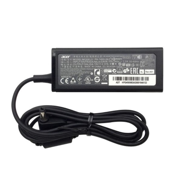 Sạc Laptop Acer 19V-2.37A - 45W Sạc Acer Chân Nhỏ  + tặng dây nguồn ZIN