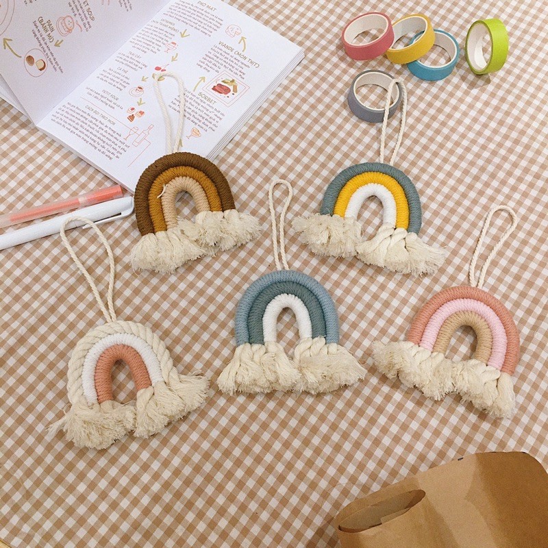 Cầu vồng treo tường, cầu vồng trang trí, cầu vồng macrame | BigBuy360 - bigbuy360.vn