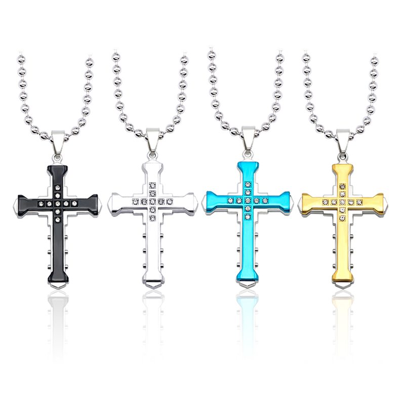 vòng cổ Mặt Hình Thánh Giá Đính Đá Pha Lê Thời Trang