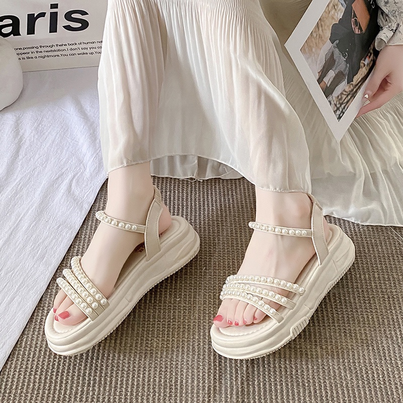 Xăng đan Da Hở Ngón Thời Trang Sành Điệu Cho Nữ