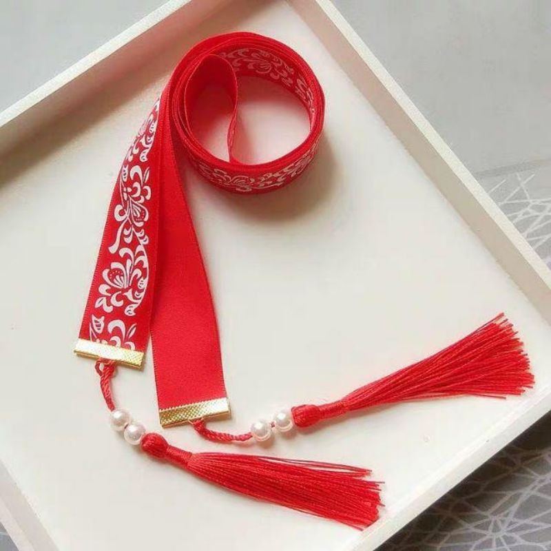 5m ruy băng họa tiết làm nơ cổ trang