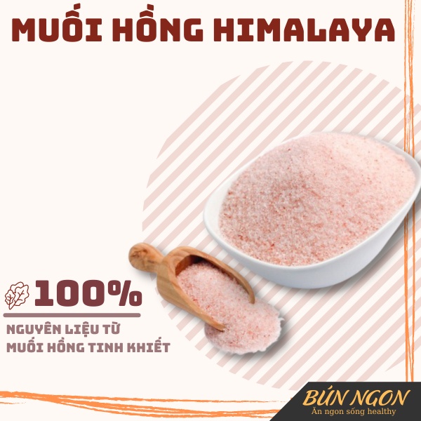 Muối Hồng Himalaya Dạng Mịn 500g Nấu Ăn