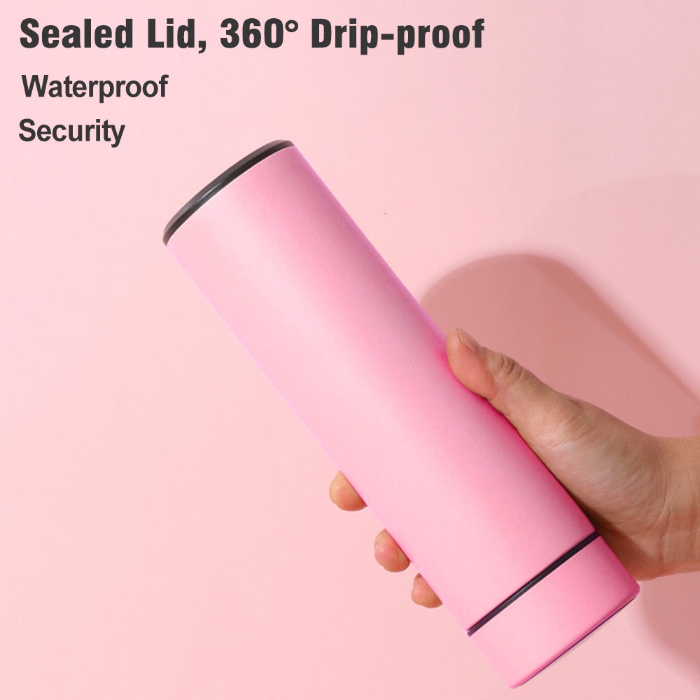 Bình Giữ Nhiệt Thông Minh Mới 500ML Bình Chân Không Cách Nhiệt 304 Thép Không Gỉ Chai Nước LED Màn Hình Màn Hình