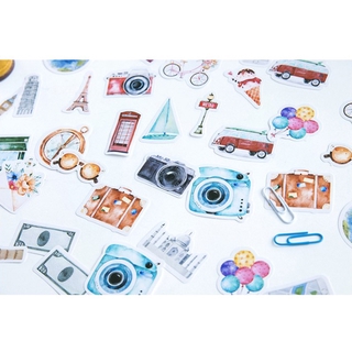 Set 45 Miếng Dán Trang Trí Sổ Tay/Nhật Ký DIY Cho Bé