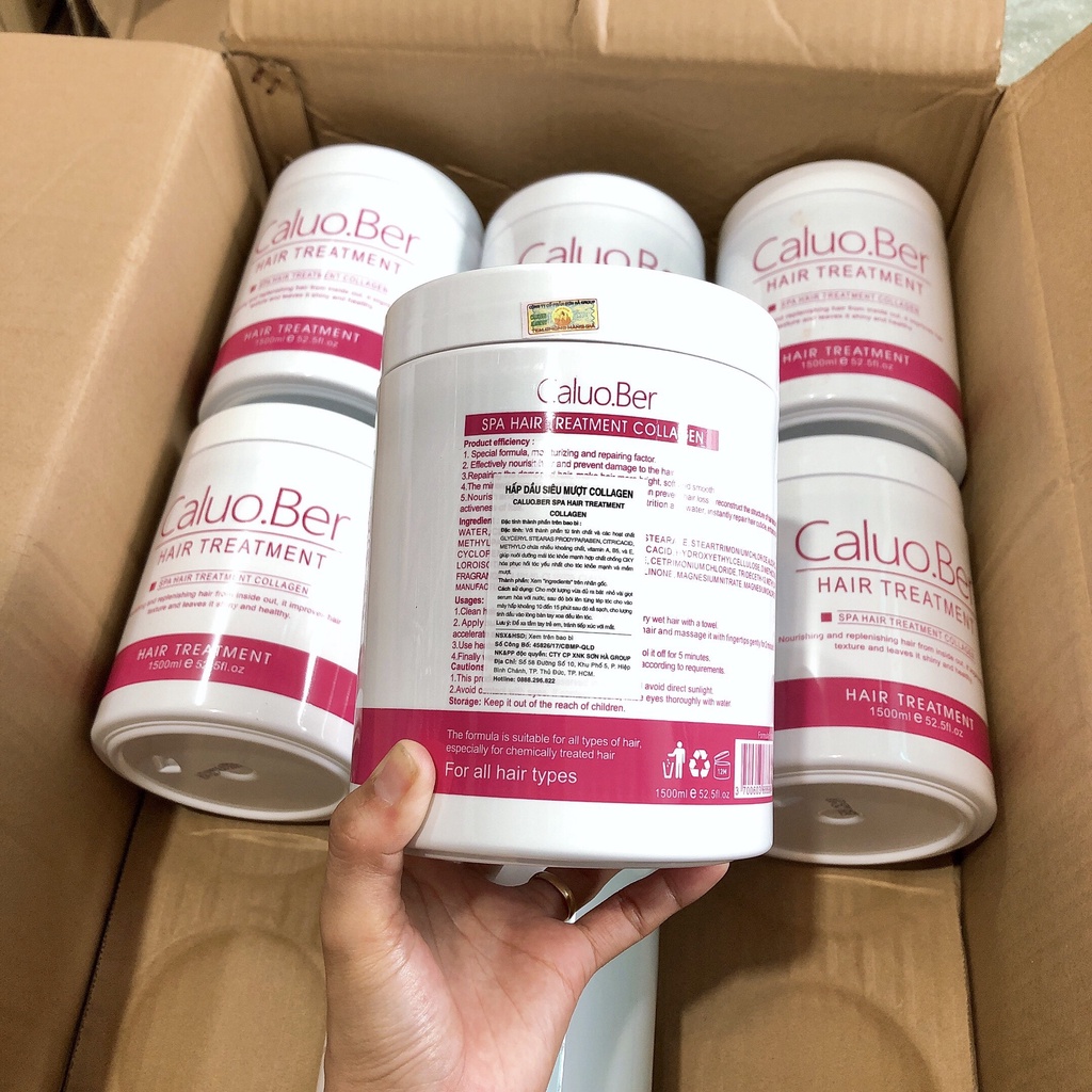 CALUO.BER Dầu Hấp Ủ Tóc Siêu Mượt Collagen Caluo.Ber Hair Spa Treatment 1500ml