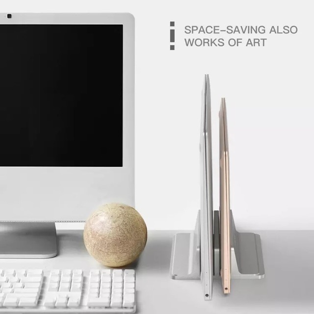 Đế dựng đứng Laptop Stand nhôm - Chân đế kẹp giữ Macbook laptop ipad Surface