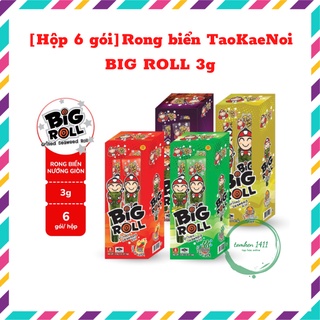 [Hộp 6 gói] Snack rong biển ăn liền TaoKaeNoi BIG ROLL (3g/gói)