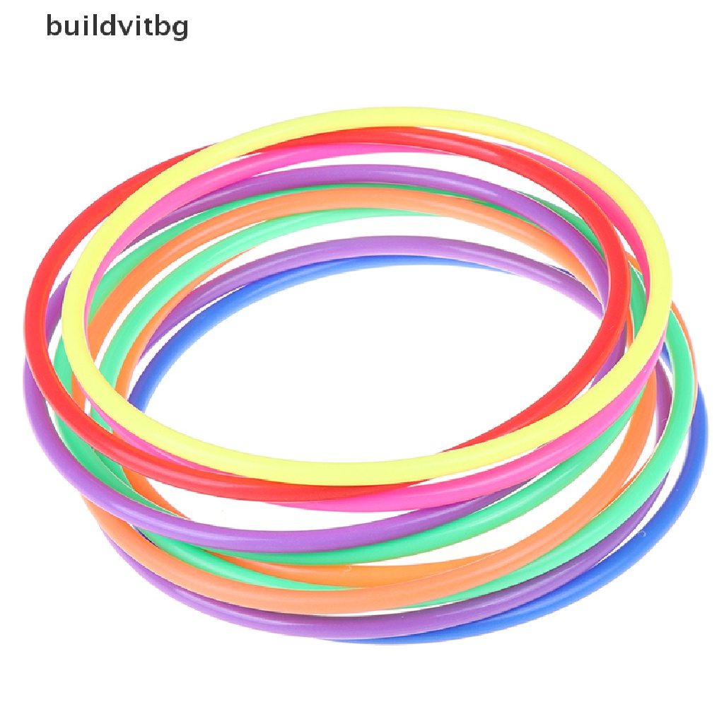 Bộ 5 Vòng Tròn Nhựa Nhiều Màu Sắc Kích Thước 18CM Đồ Chơi Giáo Dục Cho Bé