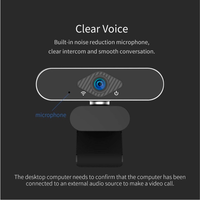 Webcam Máy Tính-Latop-Có Mic Full HD 1080P, Webcam XiaomiYoupin Xiaovv-Học Online Qua ZOOM, Trực Tuyến - Hội Họp | BigBuy360 - bigbuy360.vn