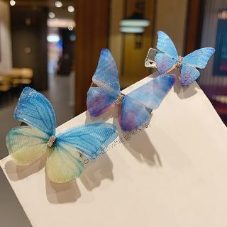 Kẹp tóc bướm xanh phong cách Hàn Quốc đáng yêu dành cho nữ