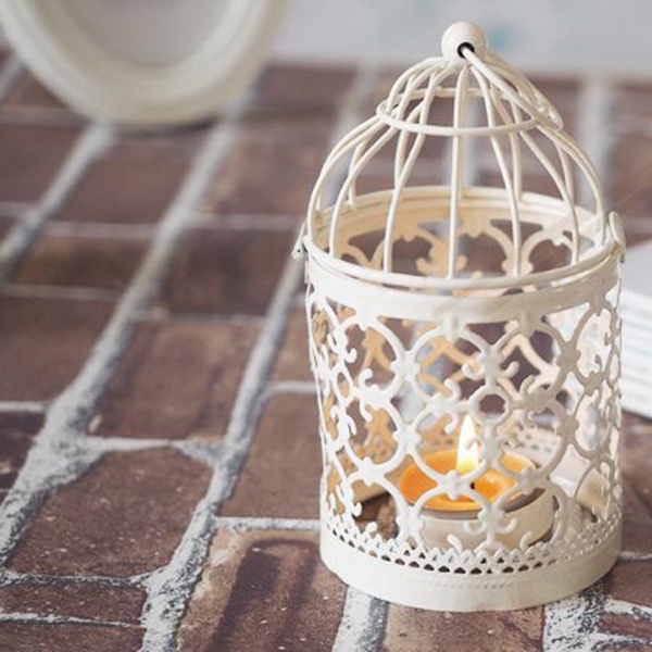 Set 6 Lồng Đèn Treo Bằng Kim Loại Phong Cách Vintage Trang Trí Tiệc Cưới