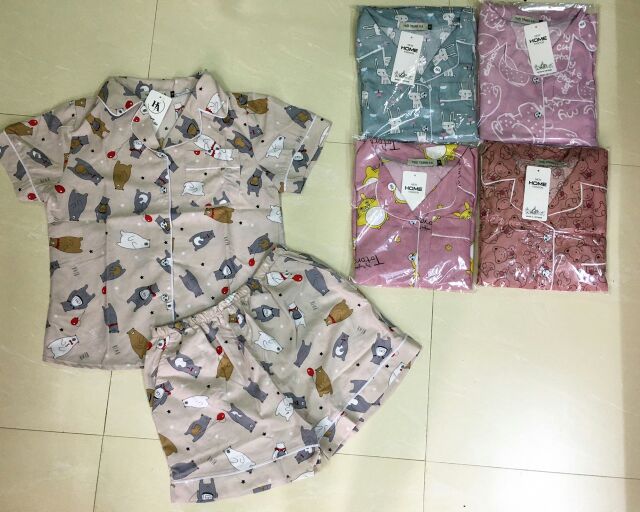 Pizama cộc chất kate