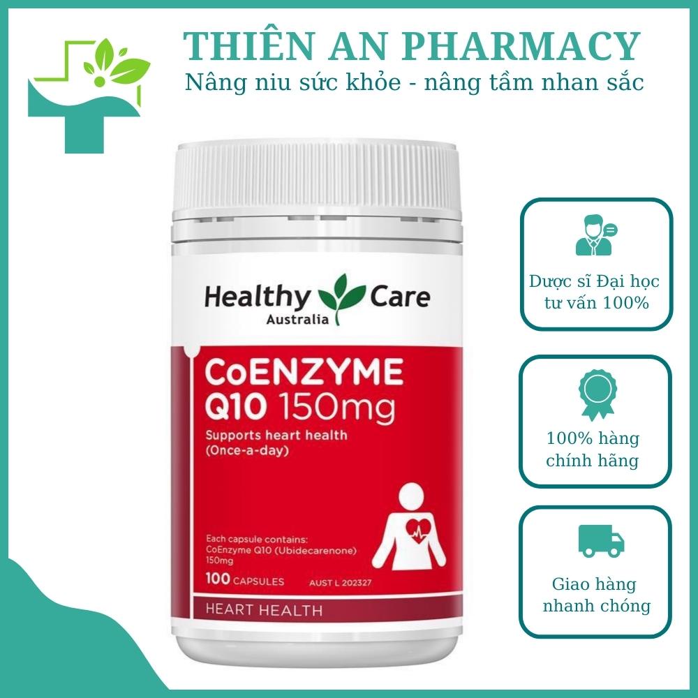 Viên bổ tim Coenzym Q10 Healthy care 150mg 100 viên