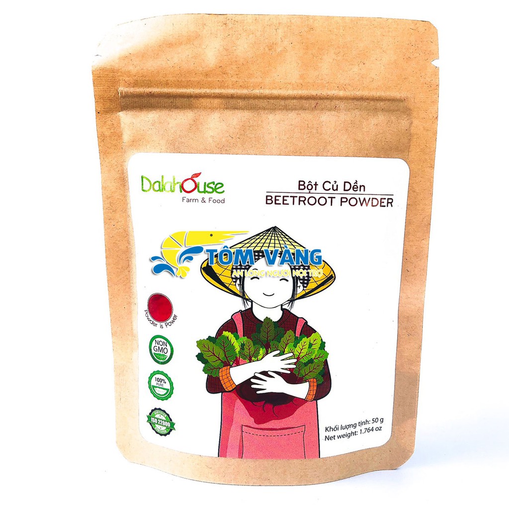 Bột rau củ Dalahouse 50g - Bột rau củ sấy lạnh - Tôm Vàng