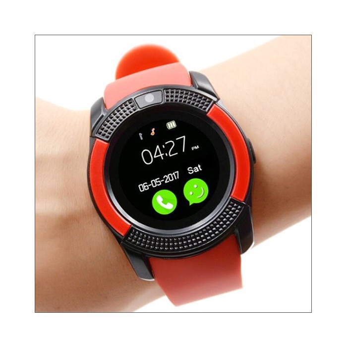 Đồng hồ thông minh Smartwatch V8 Plus gắn sim gọi điện, nghe nhạc cao cấp