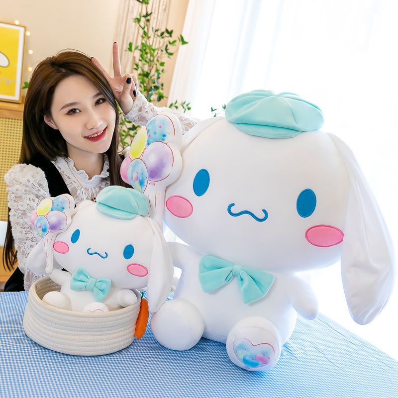 Sanrio cinnamoroll gấu bông thú nhồi bông quà tặng hình chú chó cầm bóng bay dễ thương phong cách nhật bản nhiều kích cỡ