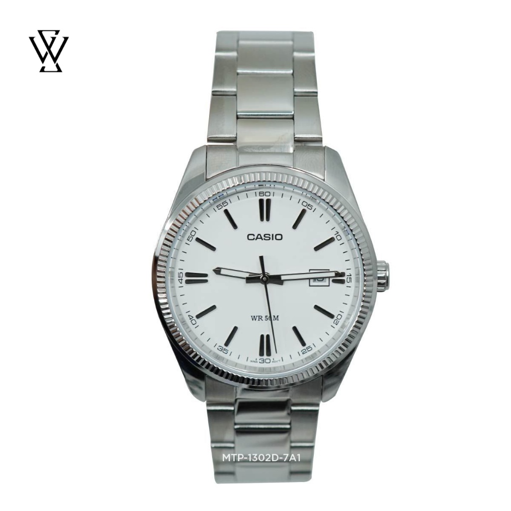 Đồng Hồ Quartz Nam Casio WATCHSTORE MTP-1302D-7A1VDF Thiết Kế Kính Khoáng 38.5mm, Dây Kim Loại, Vỏ Thép Không Gỉ