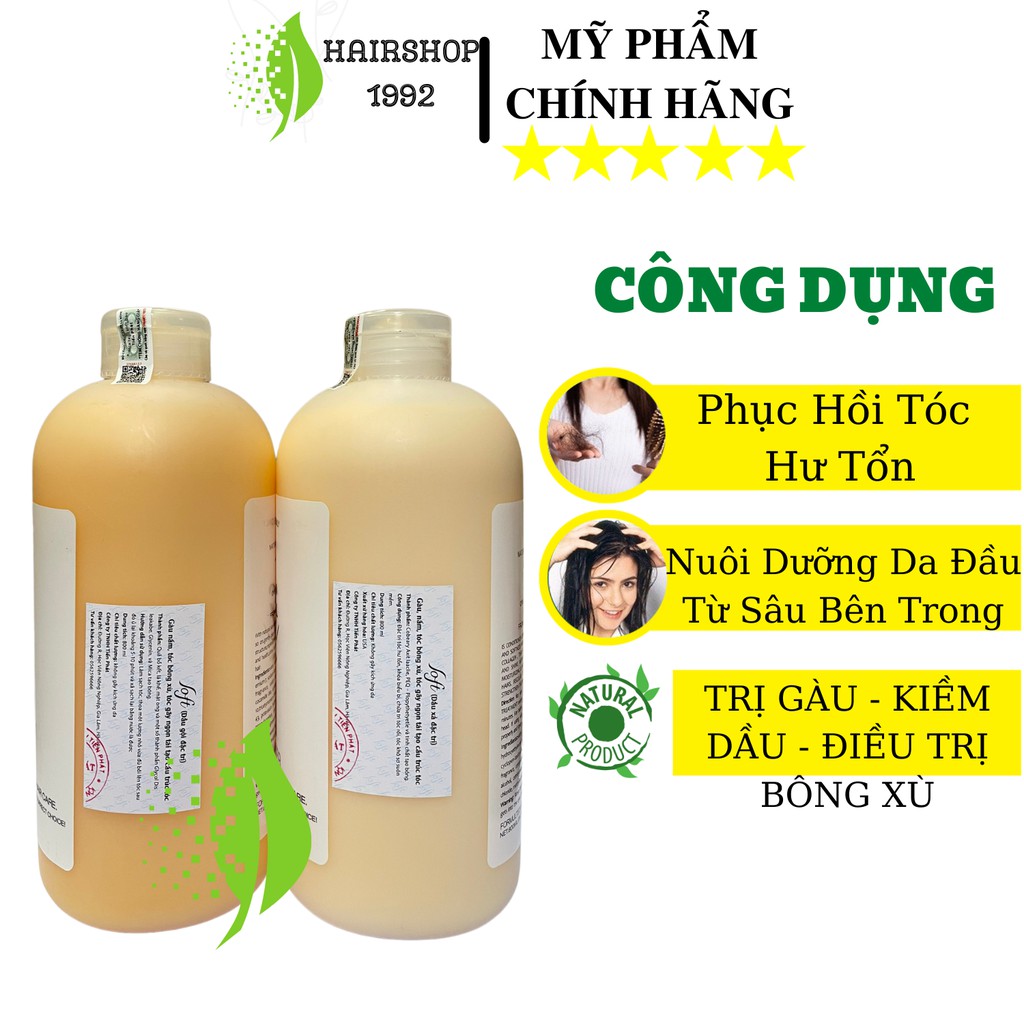 Dầu gội xả SOFT Nature Collagen Ngừa Gầu Nấm, Xù, Gãy Ngọn, Tái Tạo Cấu Trúc Tóc 800mlx2