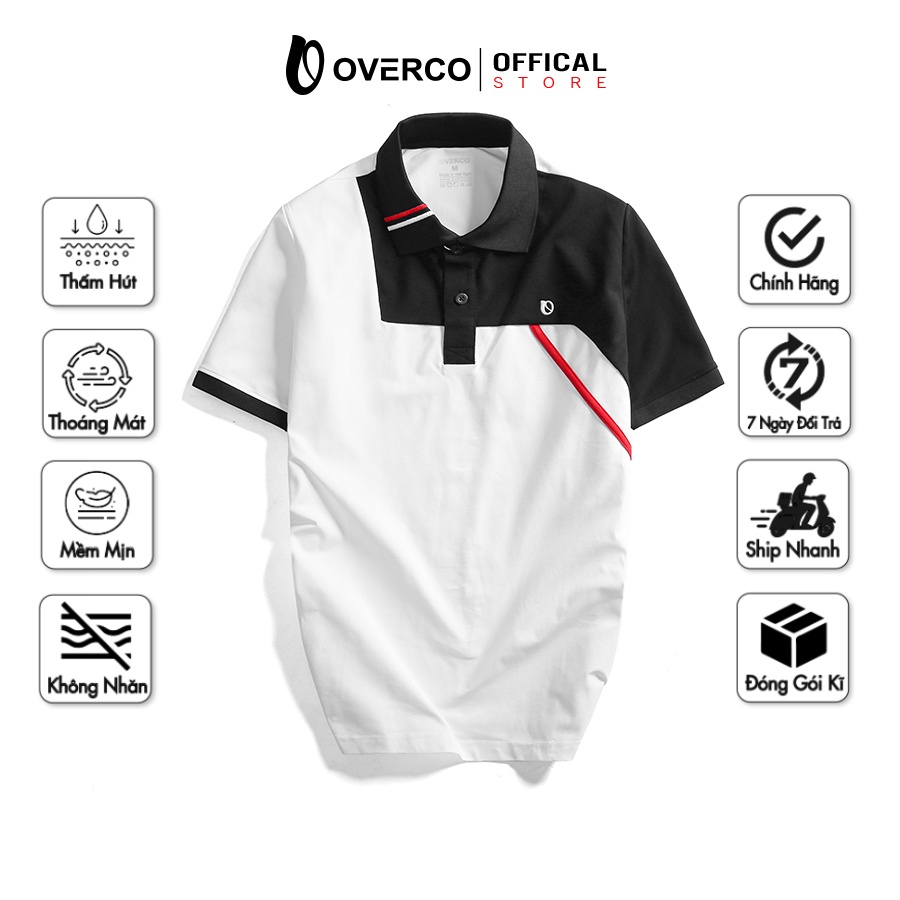 Áo Polo Nam ROIDERY OVERCO Cao Cấp Trẻ Trung Sành Điệu Chất Vải Cotton USA Mềm Mịn Thoáng Mát Co Giãn 4 Chiều