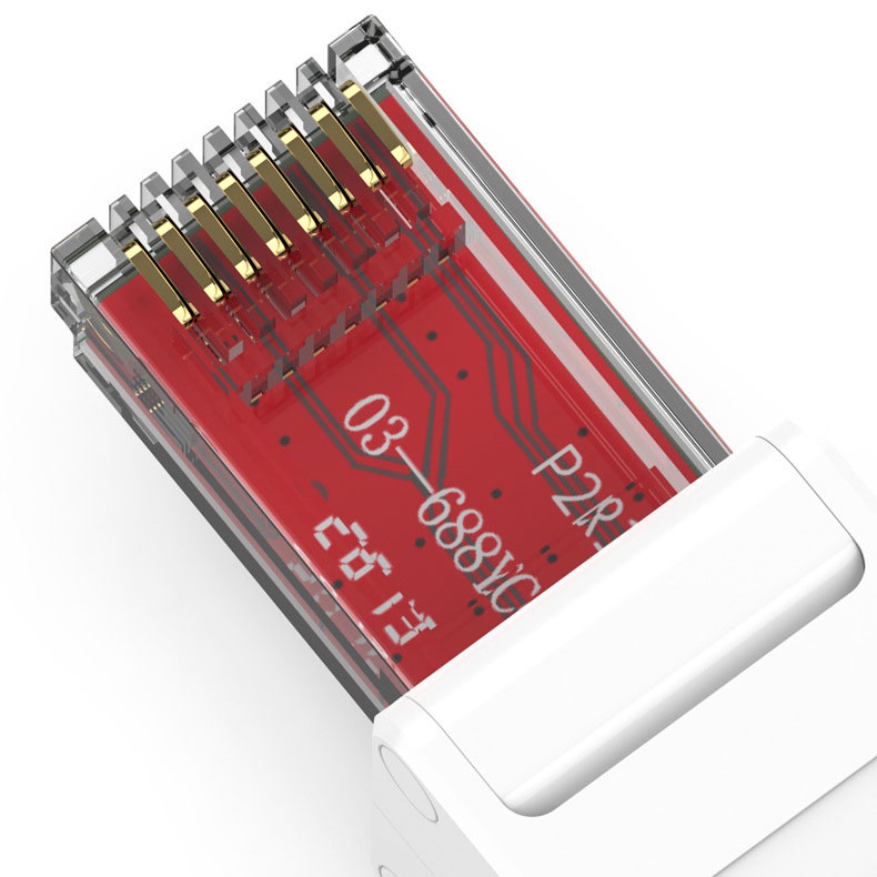 Công cụ Miễn phí Đầu nối RJ45 CAT6 Phích cắm kết nối Ethernet, 23AWG đến 26AWG Cáp Internet Cắm cài đặt Quá trình cài đặt