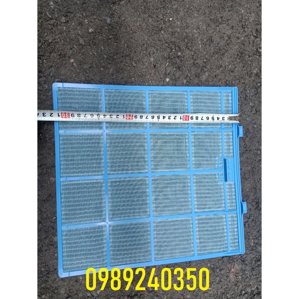 Bộ 2 Tấm Lưới lọc điều hòa máy lạnh Panasonic màu xanh kích cỡ 30,5 x 32 cm mới chính hãng