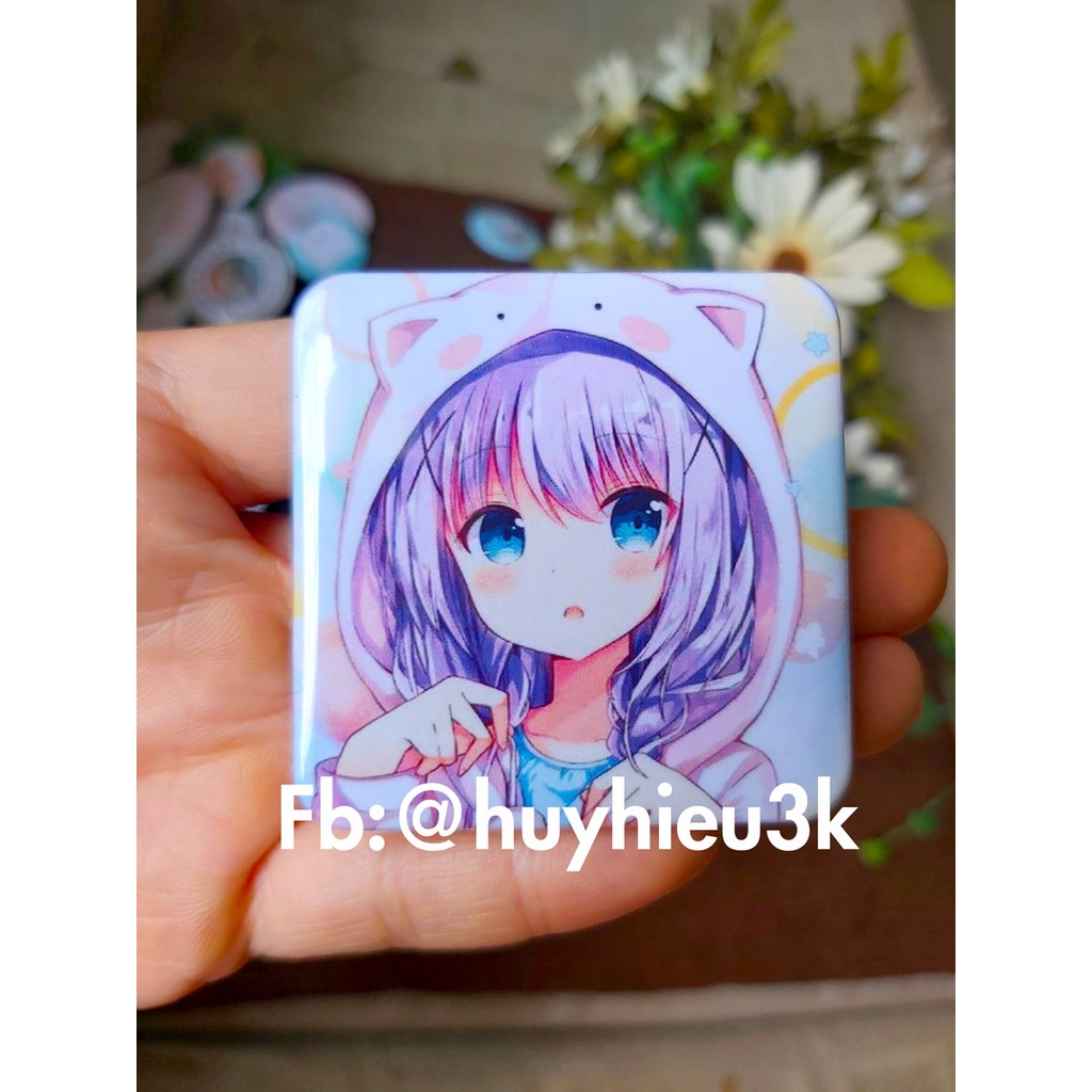 Huy hiệu vuông in hình theo yêu cầu