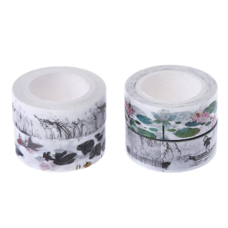 SEL DIY Vintage Retro Chinese Style Masking Adhesive Washi Tape Decorative Student