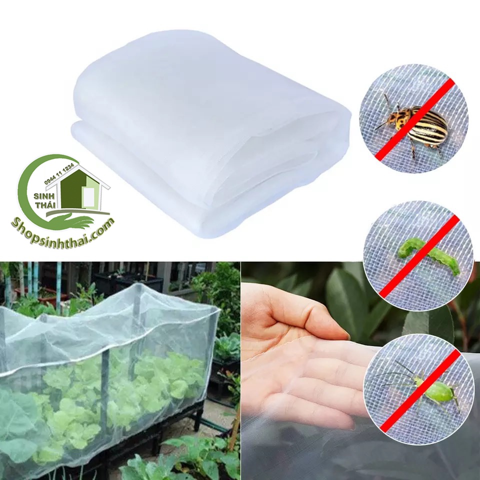 Lưới mùng bảo vệ cây trồng chống côn trùng màu trắng  lưới chống muỗi che chắn công trình chắn bụi
