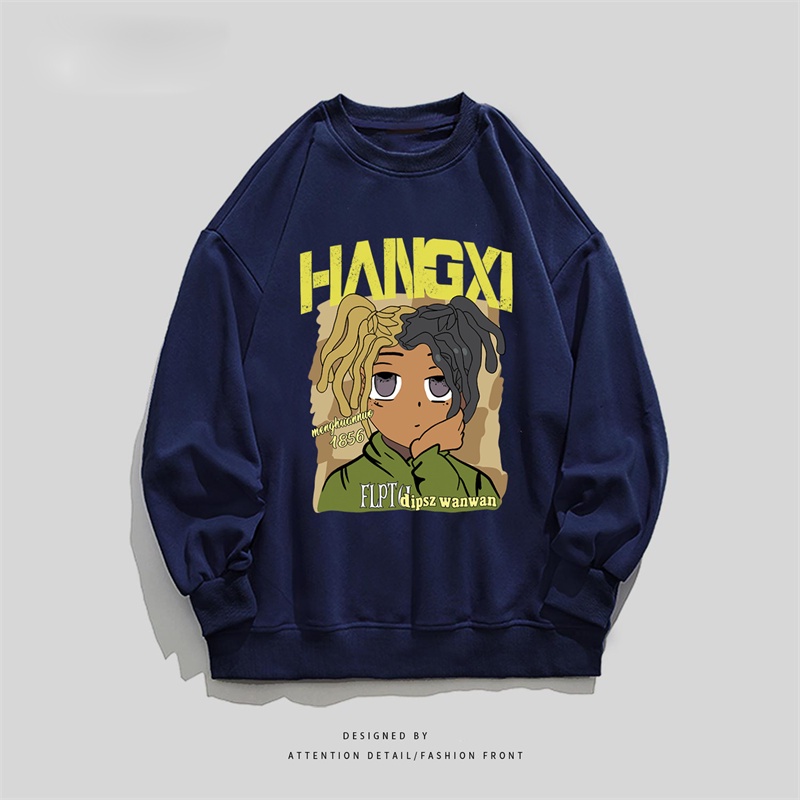 NRVP Áo Thun Nữ Dài Tay Dáng Rộng In Hình Phong Cách Hàn Quốc Mới